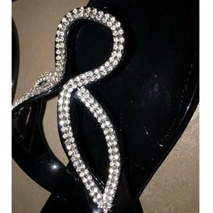 Jodie Rhinestone Swirl Sandals