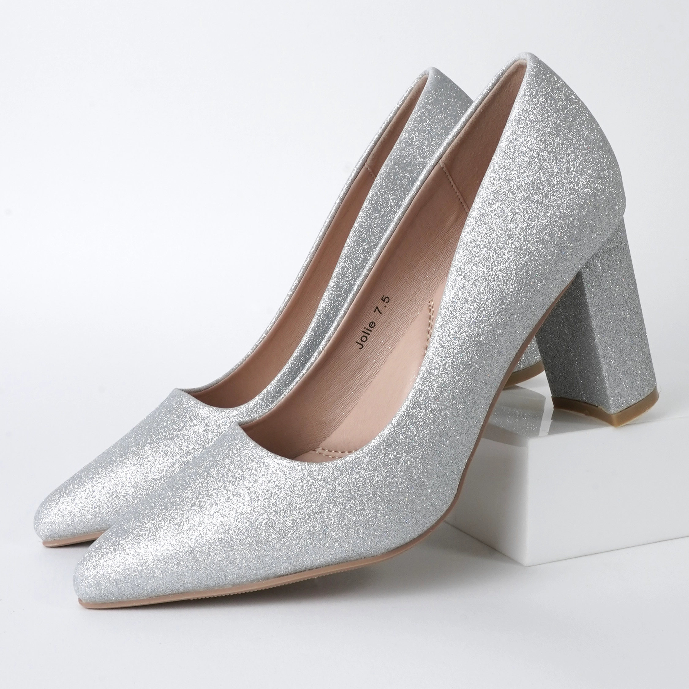Jolie | Silver Glitter