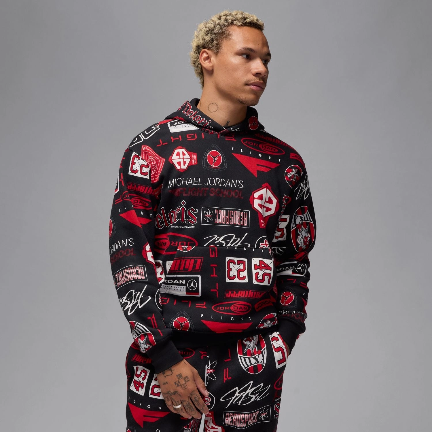 Jordan AOP Fleece PO Hoody - Mens