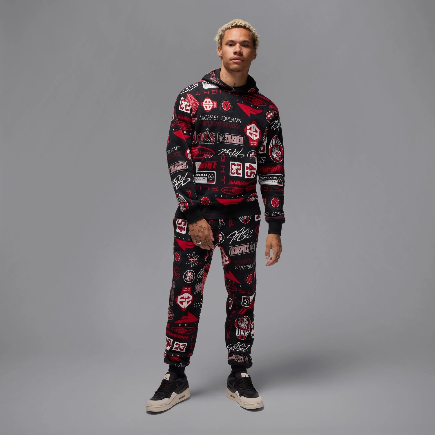 Jordan AOP Fleece PO Hoody - Mens