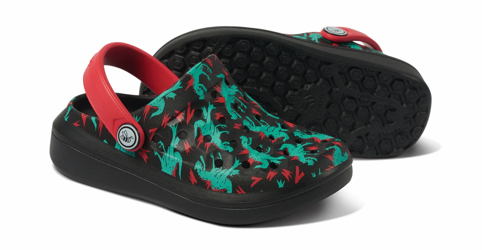 Joybees Dino Bolt Red Children's Varsity Clog