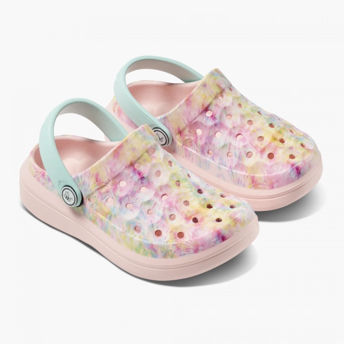 Joybees Graphic Rainbow Tie Dye Children's Varsity Clog