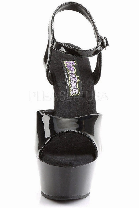 JULIET-209 Platform Sandal | Black Patent