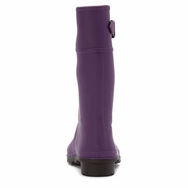 Kamik Kids Raindrops Eggplant Girls Rain Boot (Made in Canada)
