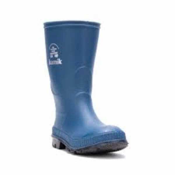 Kamik Stomp Boys Rain Boots Light Navy (Made in Canada)