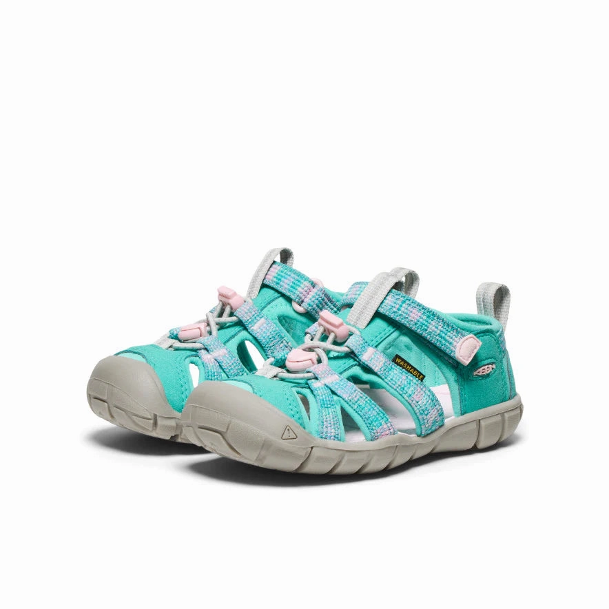 Keen Bright Aqua/Giggle Pink Seacamp II CNX Children's Sandal
