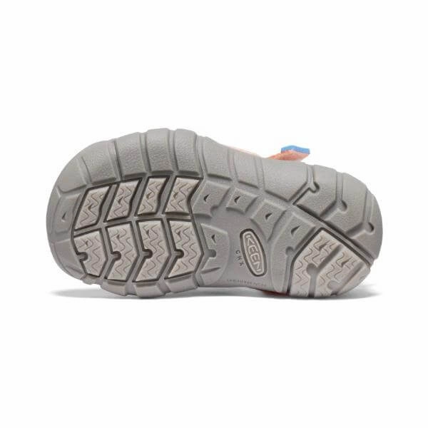 KEEN SEACAMP II CNX PAPAYA PUNCH/MARINA LITTLE/BIG KIDS SANDALS (WATER FRIENDLY)