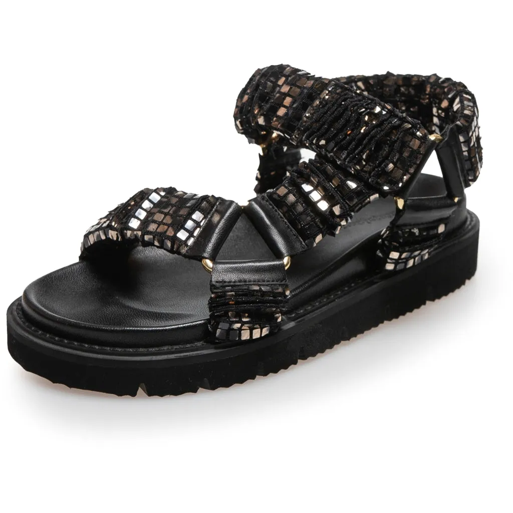 KEEP WALKING - GLITTER - GLITTER BLACK/GOLD