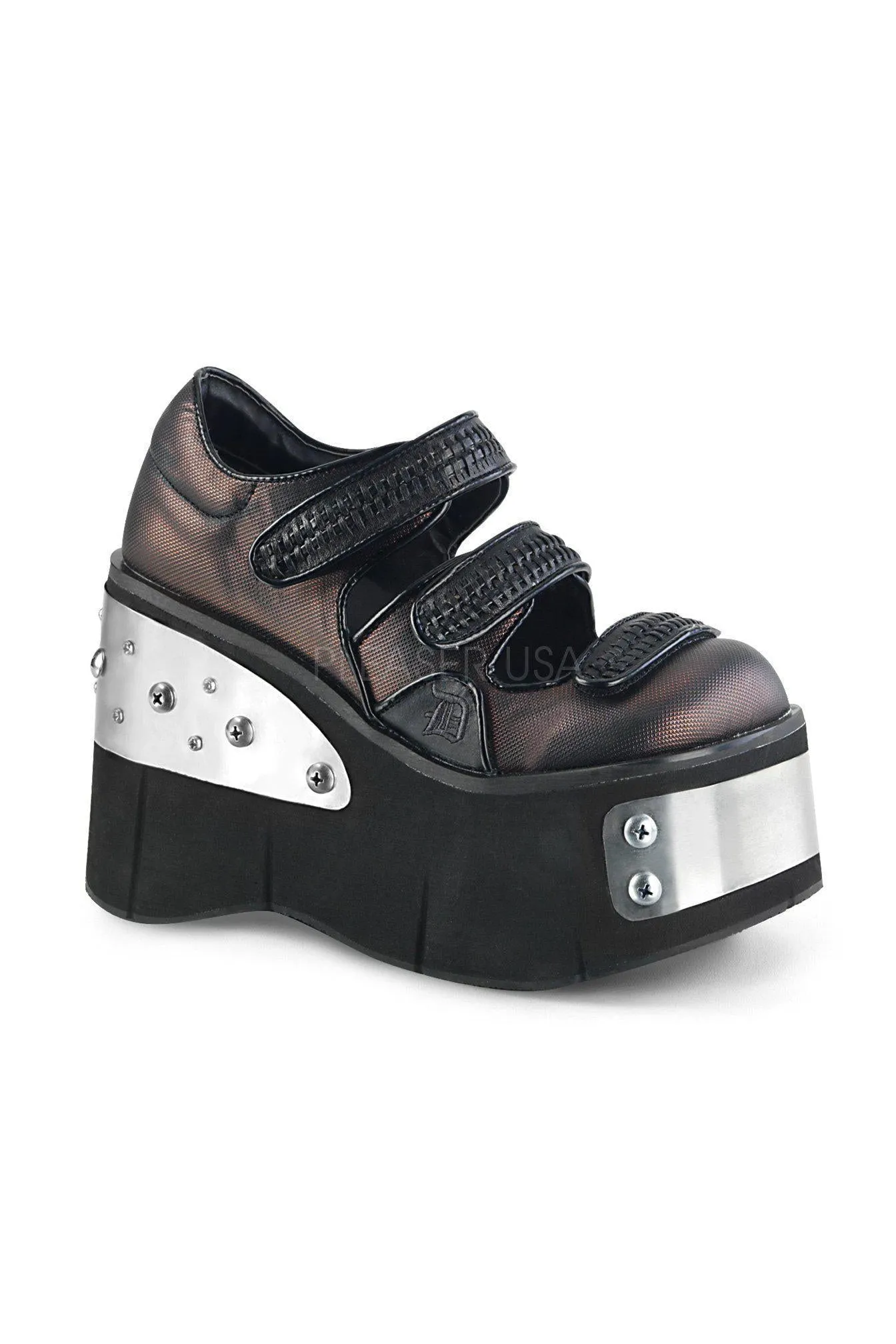 KERA-13 Demonia Maryjane | Black Faux Leather