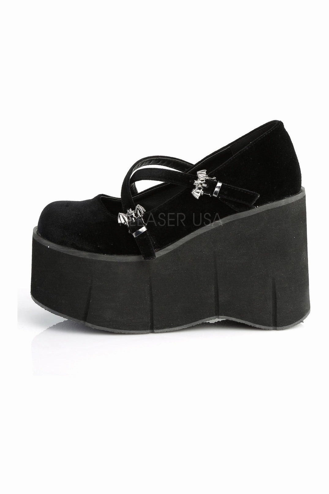 KERA-10 Demonia Shoe | Black Velvet