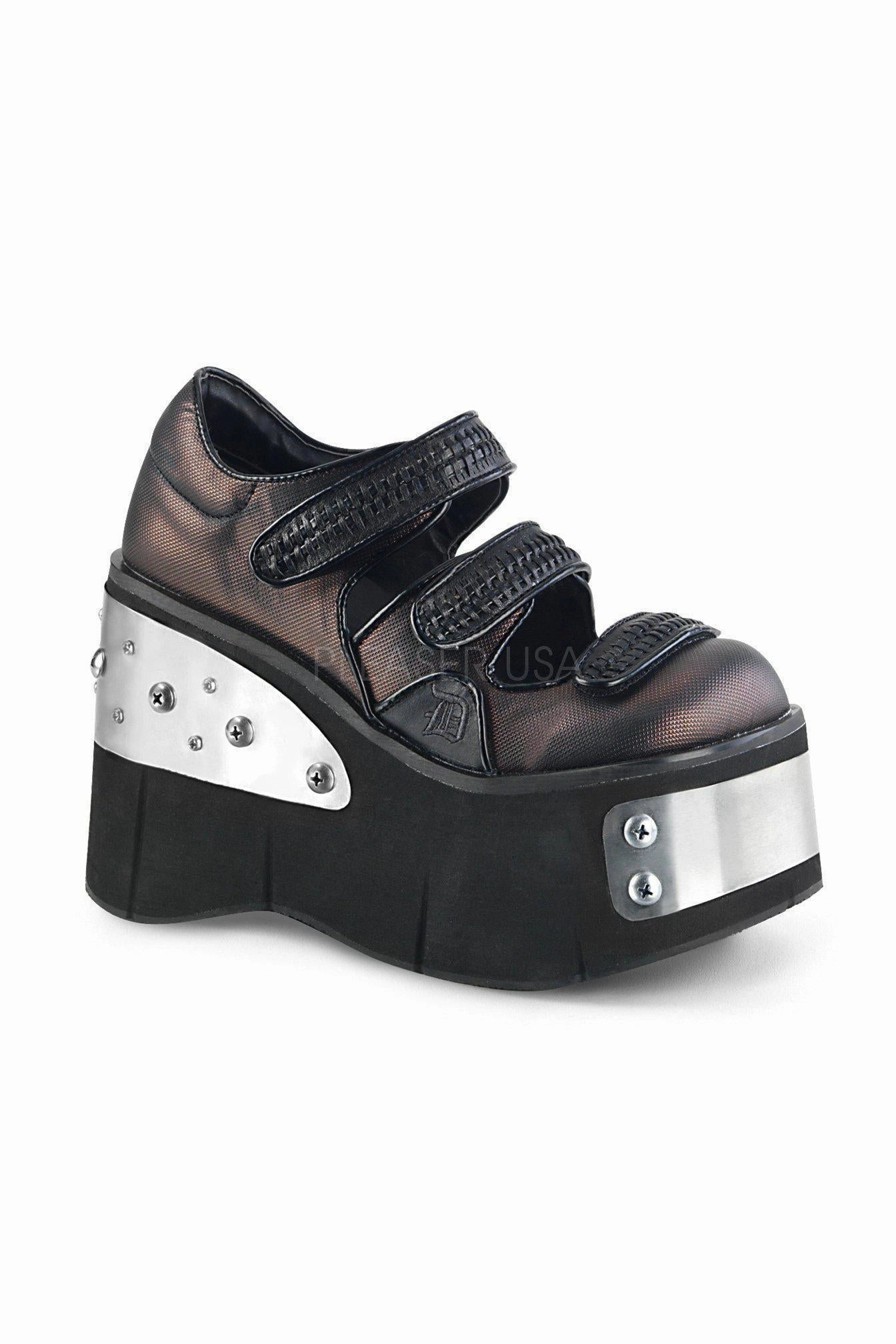 KERA-13 Demonia Maryjane | Black Faux Leather