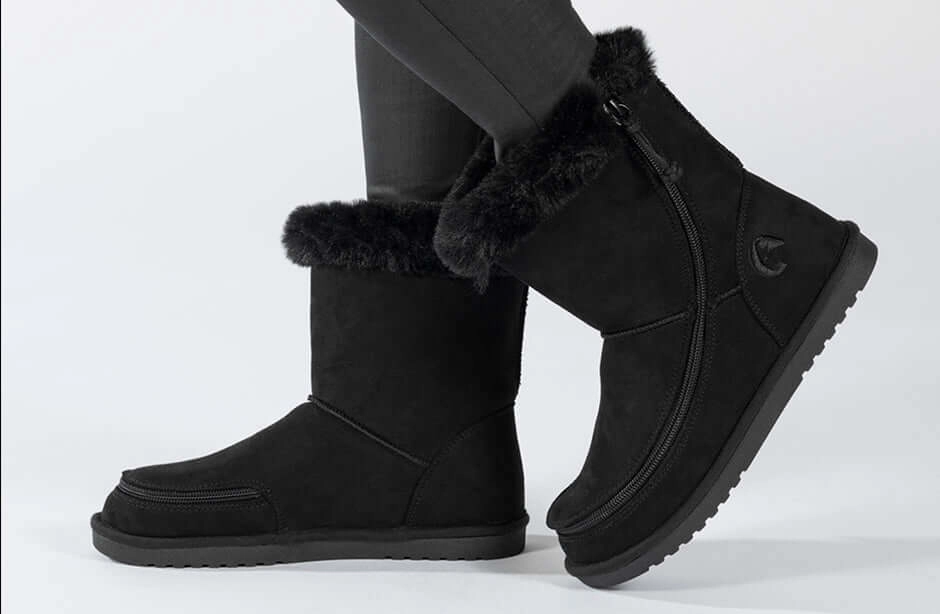 Kids Black BILLY Cozy Boots