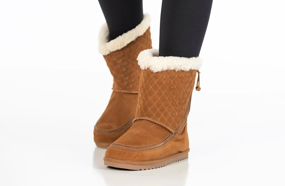 Kids Chestnut BILLY Cozy Quilt Warm Lux Boots