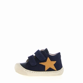 Kolde - Navy and Zucca Leather and Suede||Kolde - Sude et cuir marine et courge