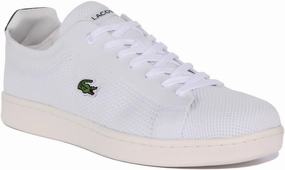 Lacoste Carnaby Piquee In White Green For Men