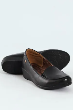 Ladies Elastic Slide Wedge