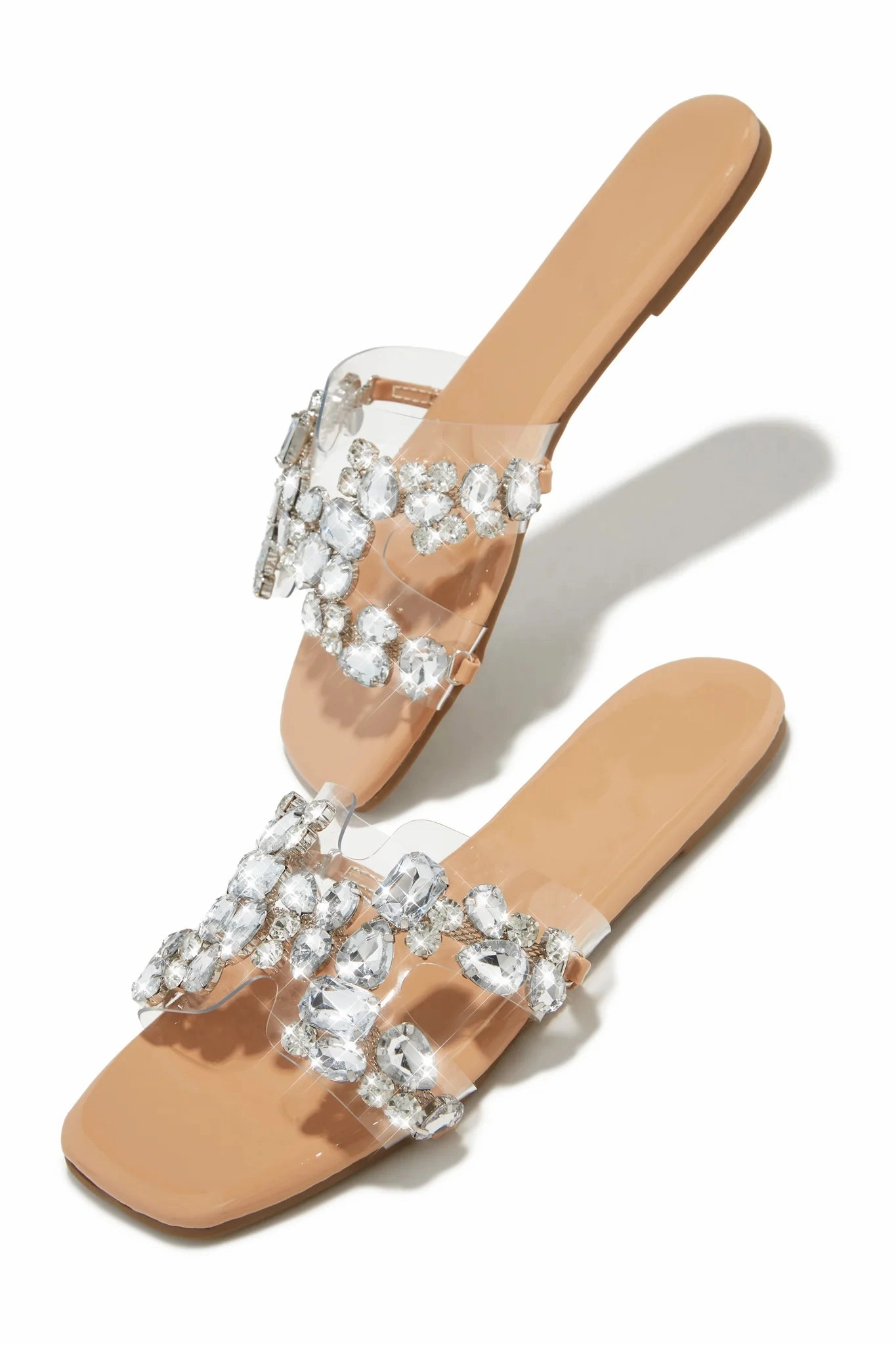 Liana Embellished Slip On Sandals