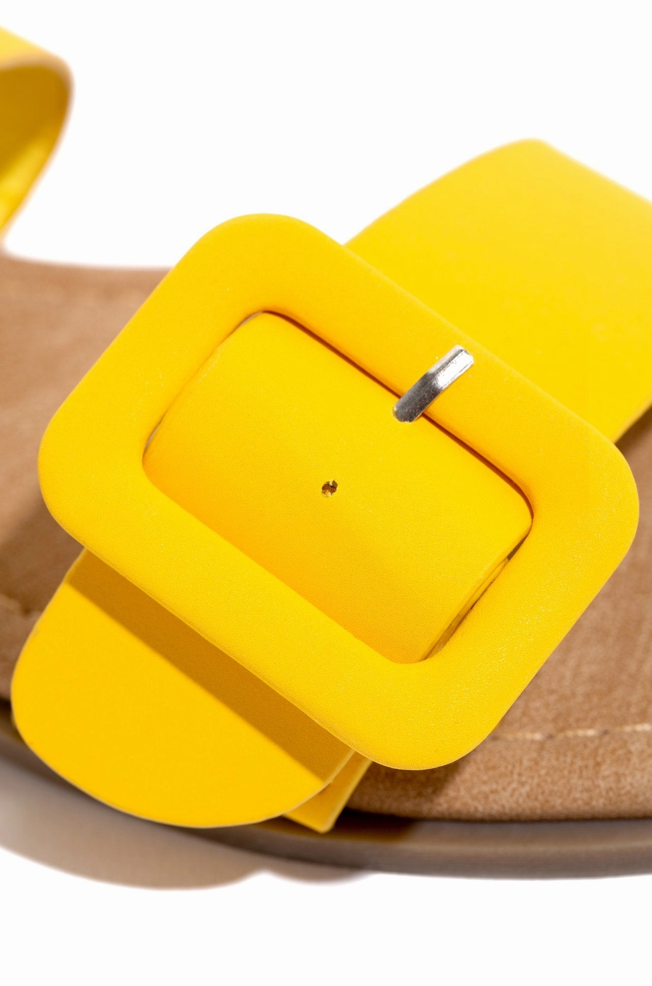 Lydia Double Buckle Sandals- Yellow