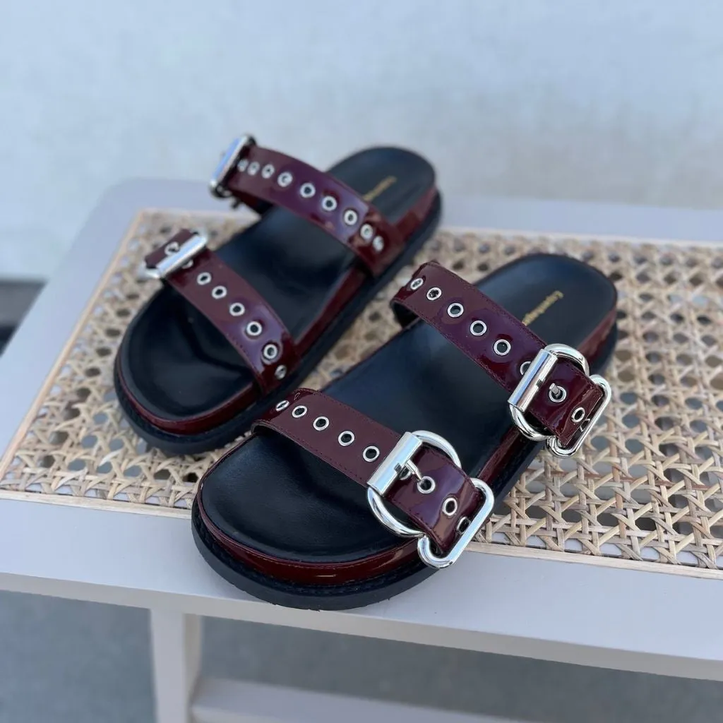 MAGICAL WALK PATENT - DEEP CHERRY