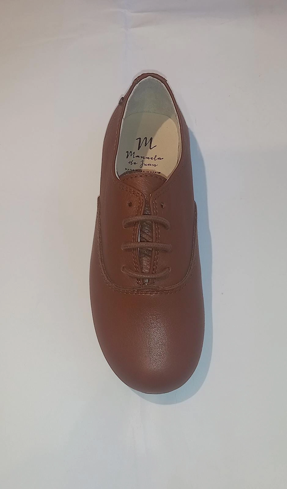 Manuela De Juan Tan Cuoio Leather Oxford Dress Shoes