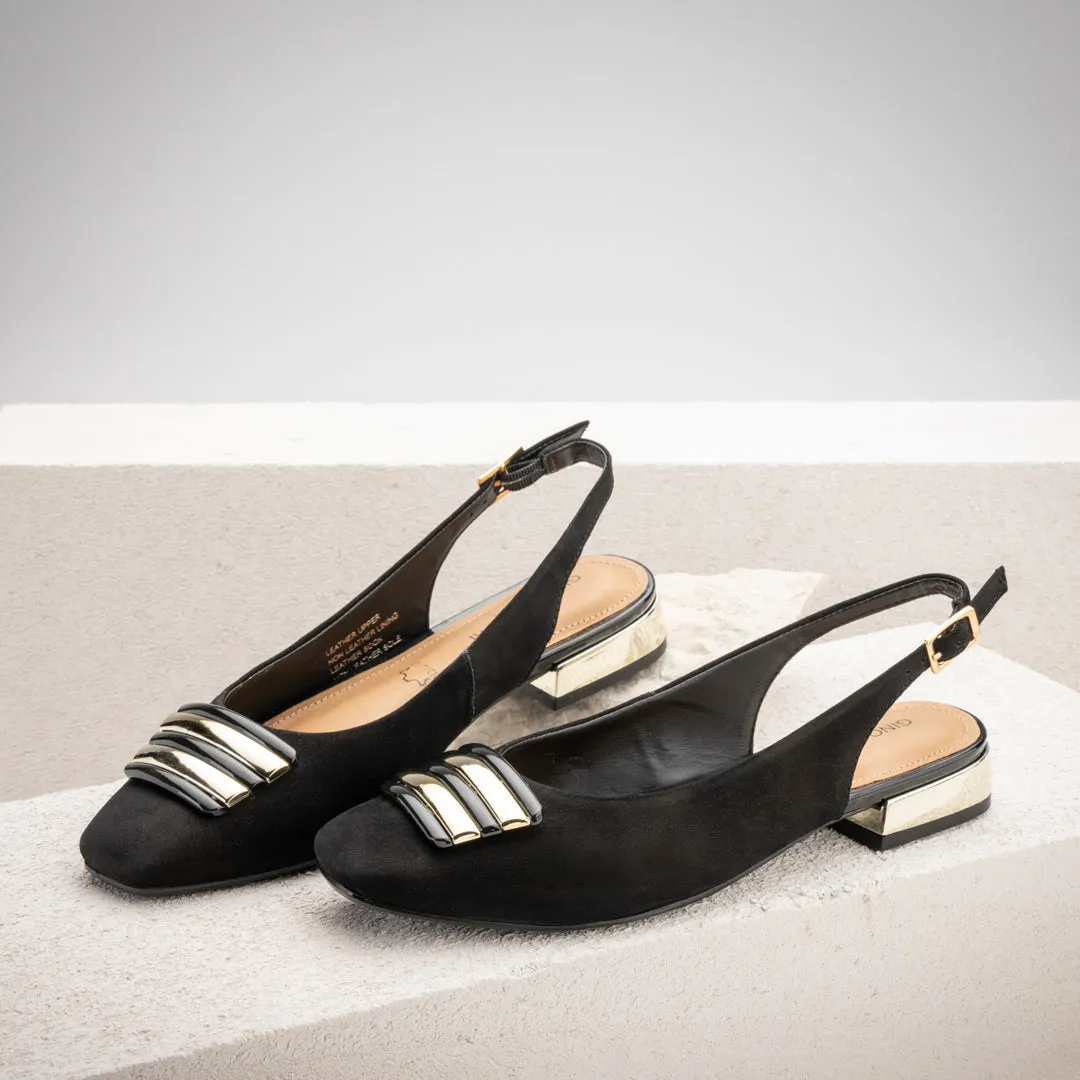 MARION - BLACK NUBUCK