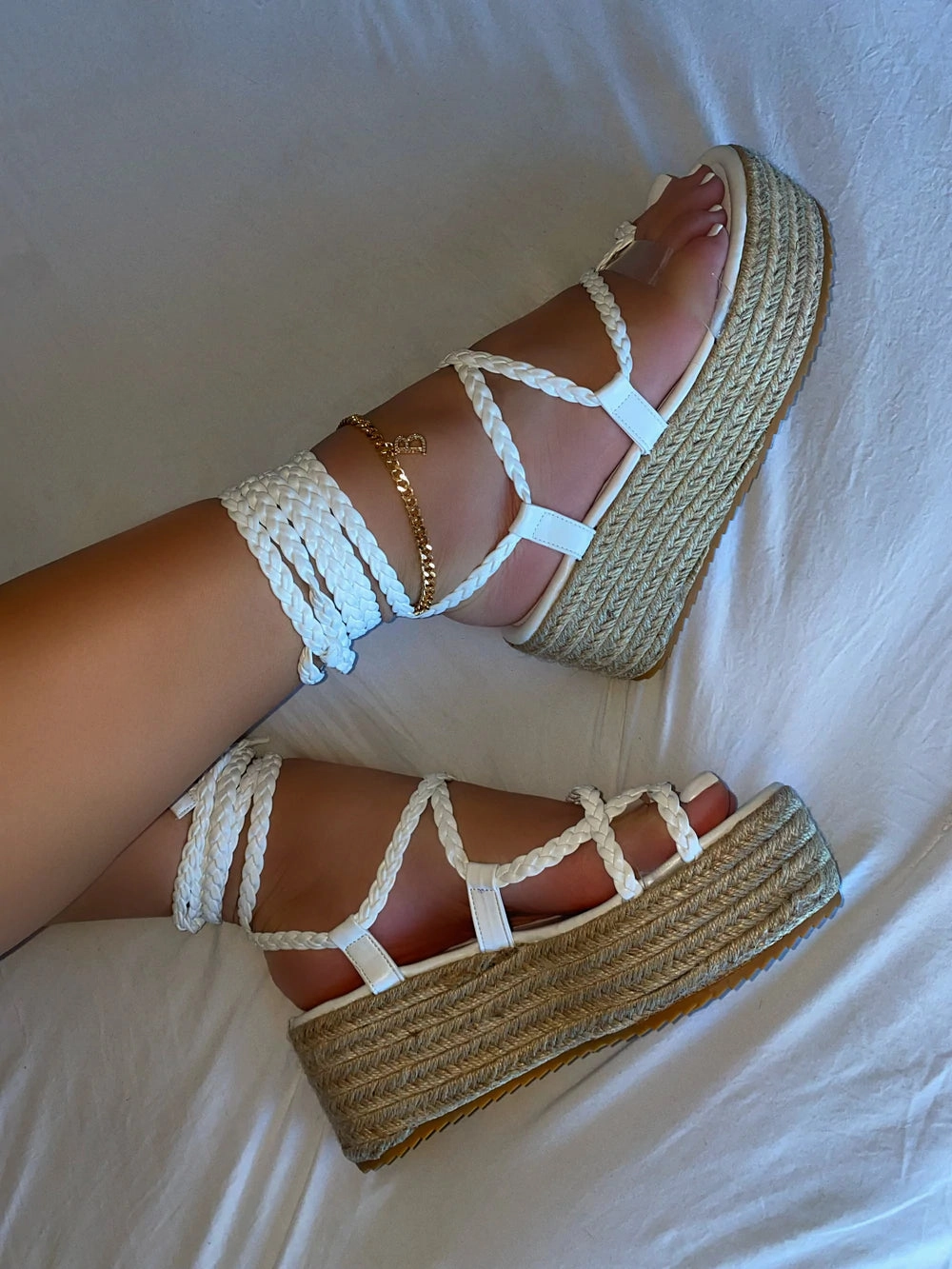 Mariya Sandals- White