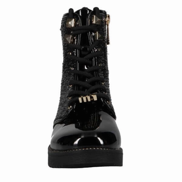 Michael Kors Haskell Drake Girls Black Leather Boots
