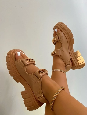 Mindy Sandals- Nude