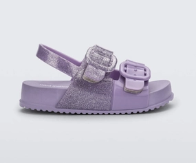 Mini Melissa Cozy Sandal Lilac Glitter