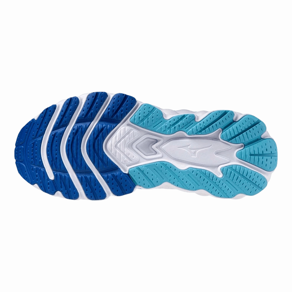 Mizuno Women's Wave Sky 8 - White/Mercury Blue