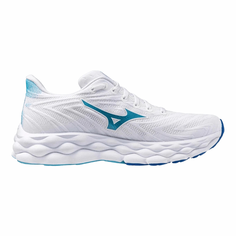 Mizuno Women's Wave Sky 8 - White/Mercury Blue