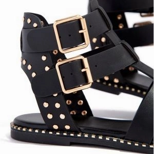 Monica Gladiator Sandals-Black