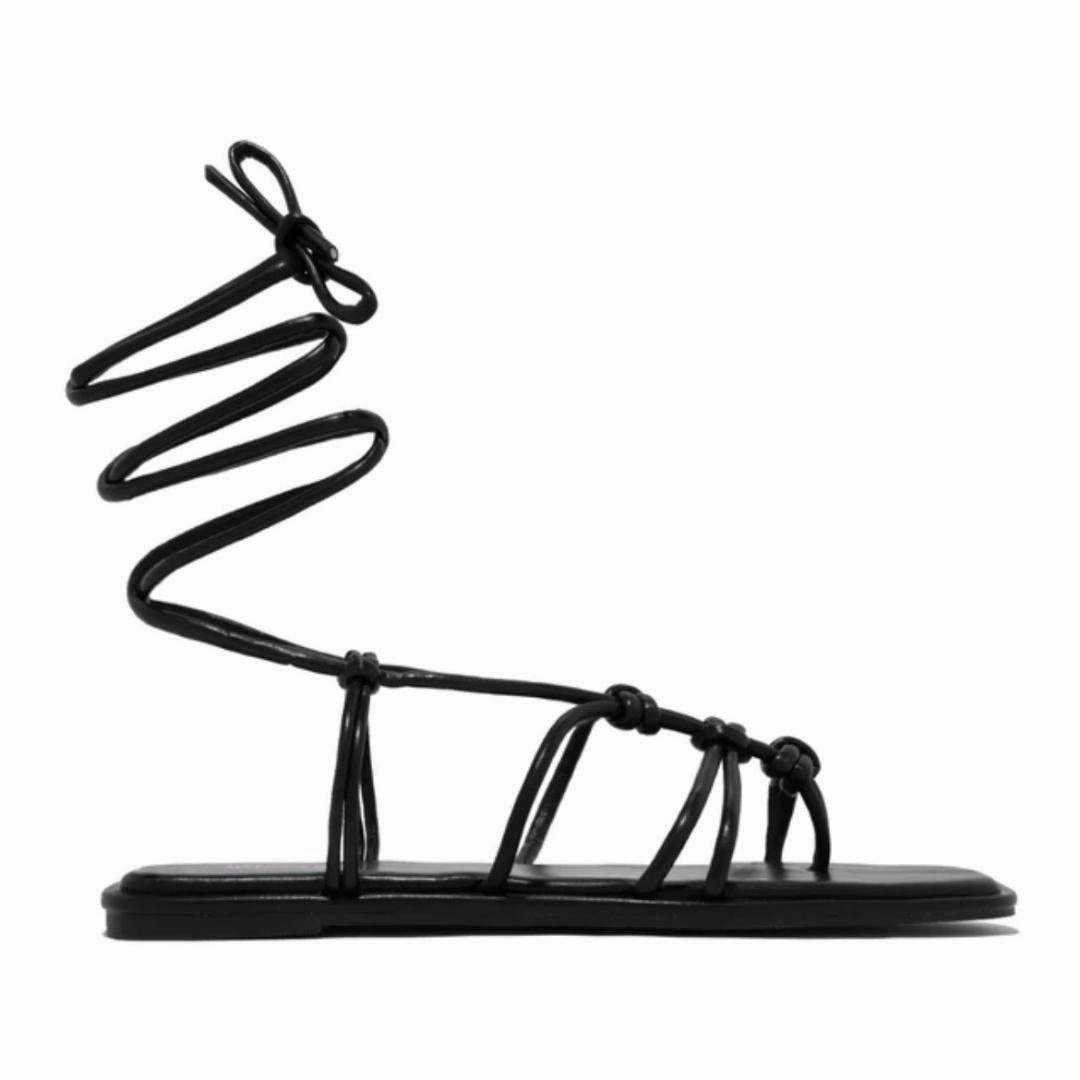 Nakia Sandals- Black