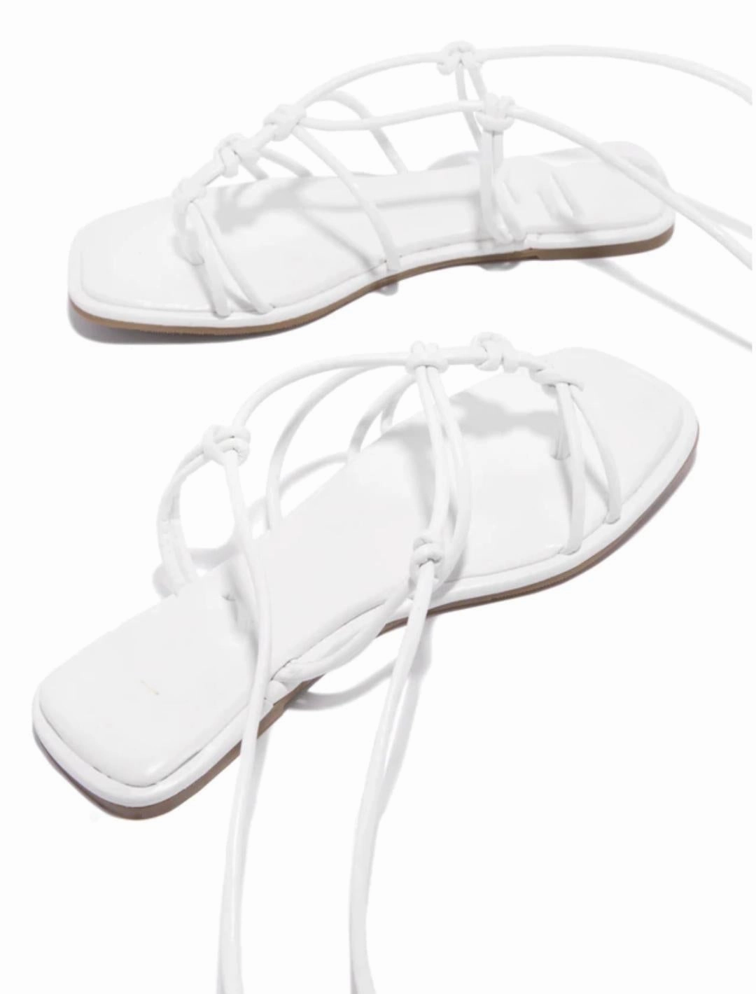 Nakia Sandals- White