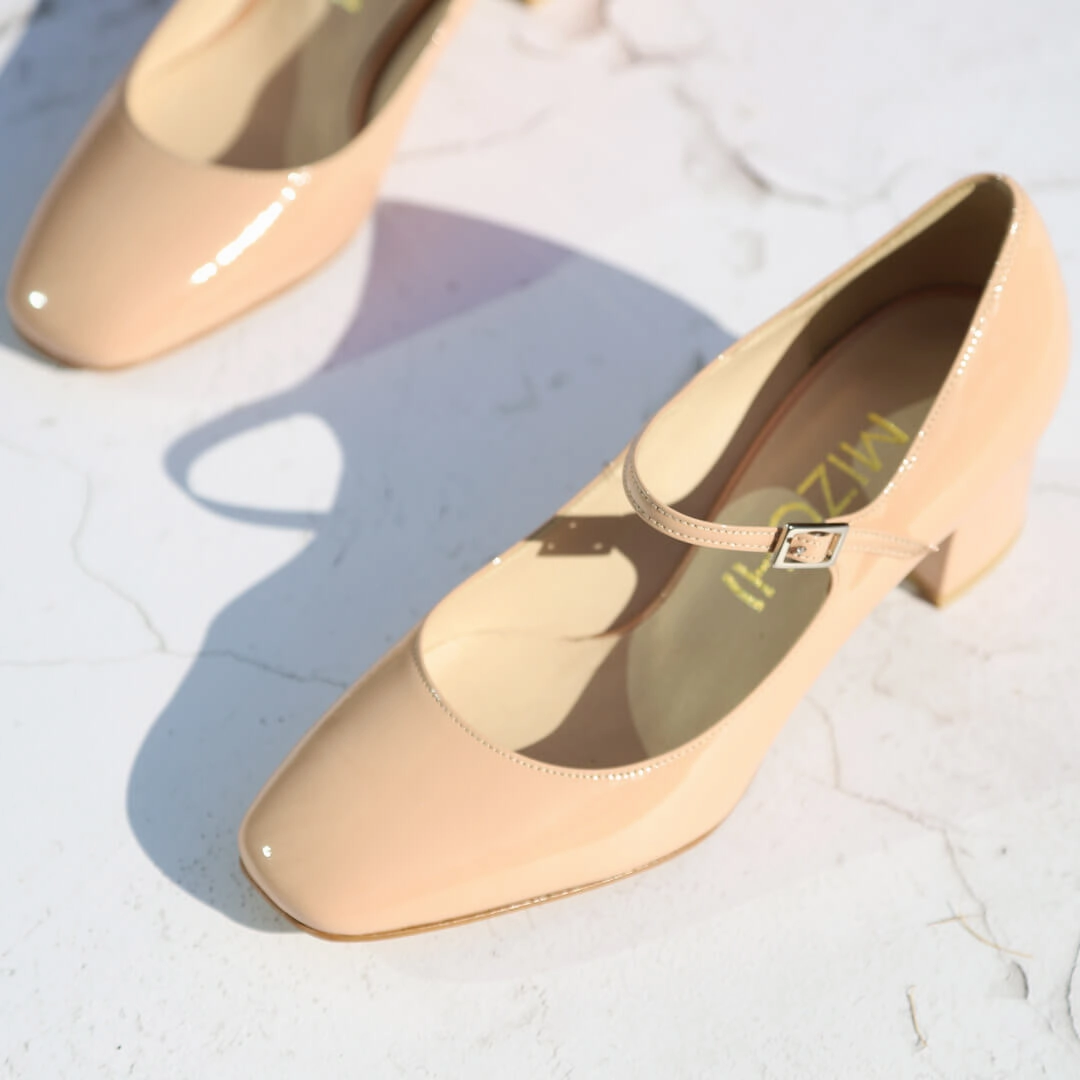 NANCY - patent mary jane pumps