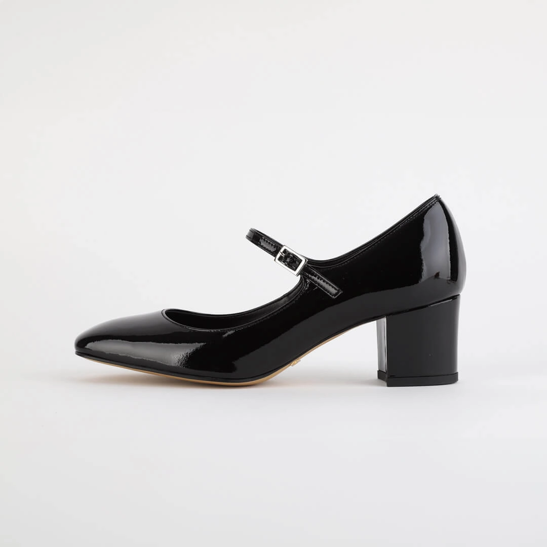 NANCY - patent mary jane pumps