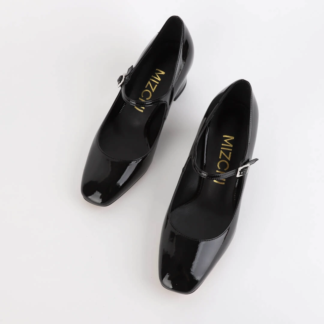 NANCY - patent mary jane pumps