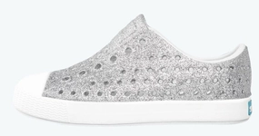 Native Jefferson Bling Silver Bling/Shell White Size C5