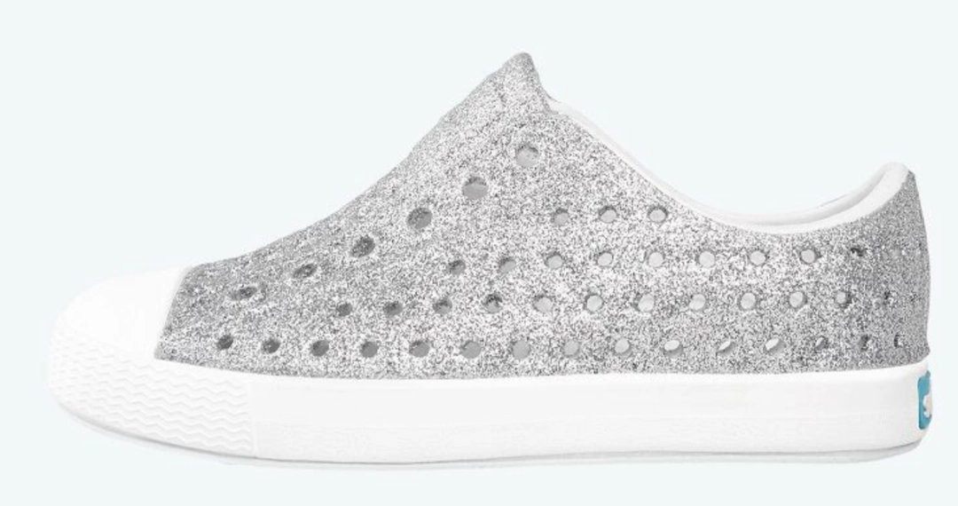 Native Jefferson Bling Silver Bling/Shell White Size C5