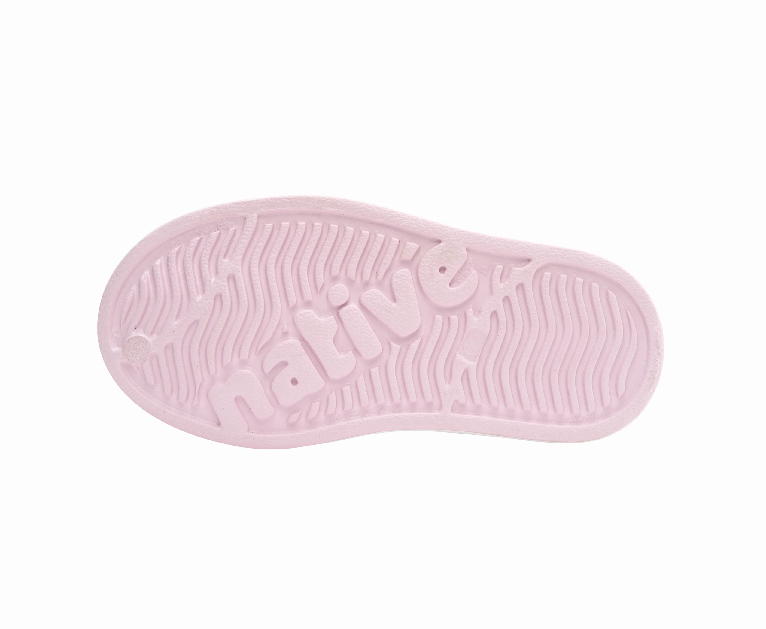 Native Shoes Barely Pink/Shell White Children's Jefferson Bio-Bling Shoe