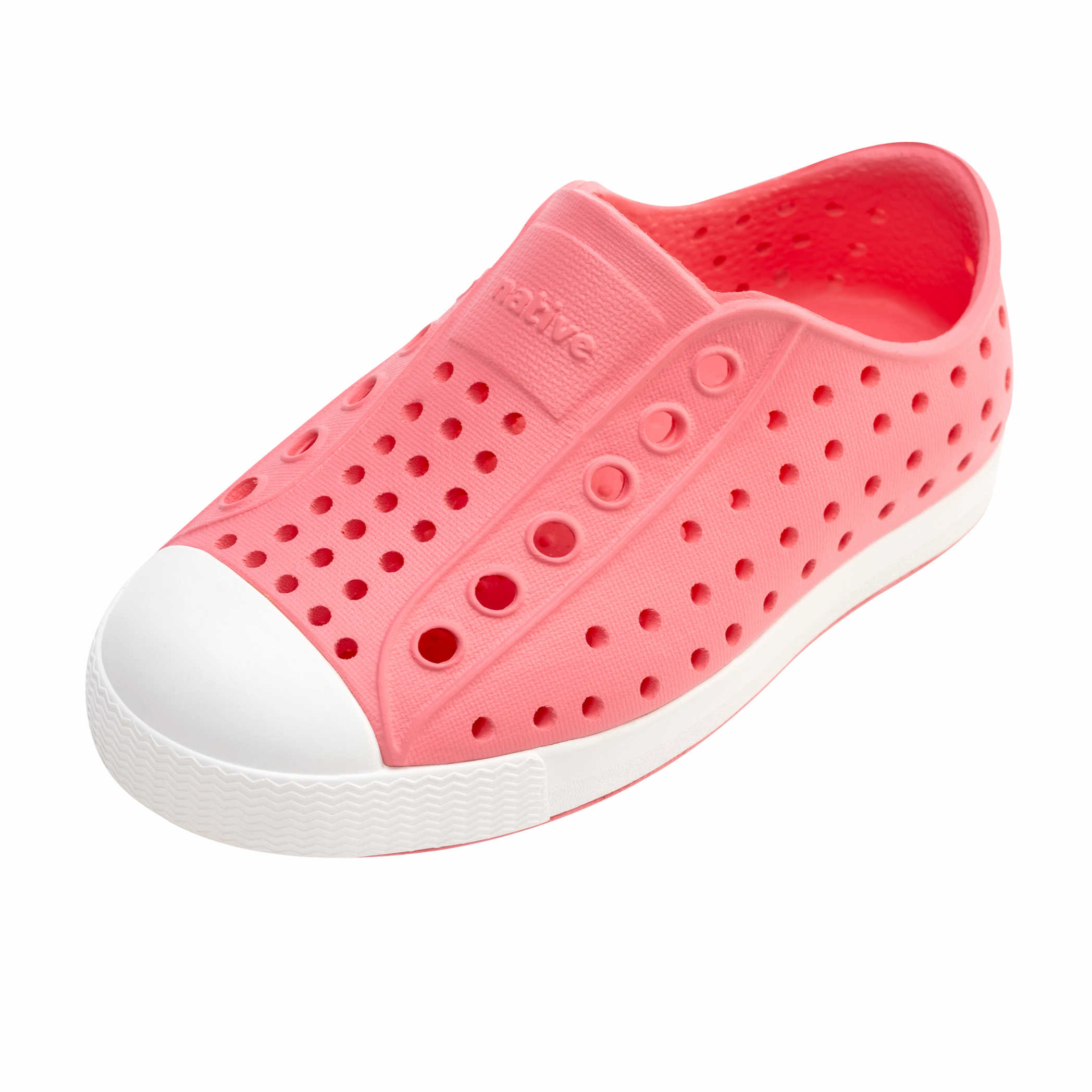 Native Shoes Flamingo Pink/Shell White Children's Jefferson Shoe