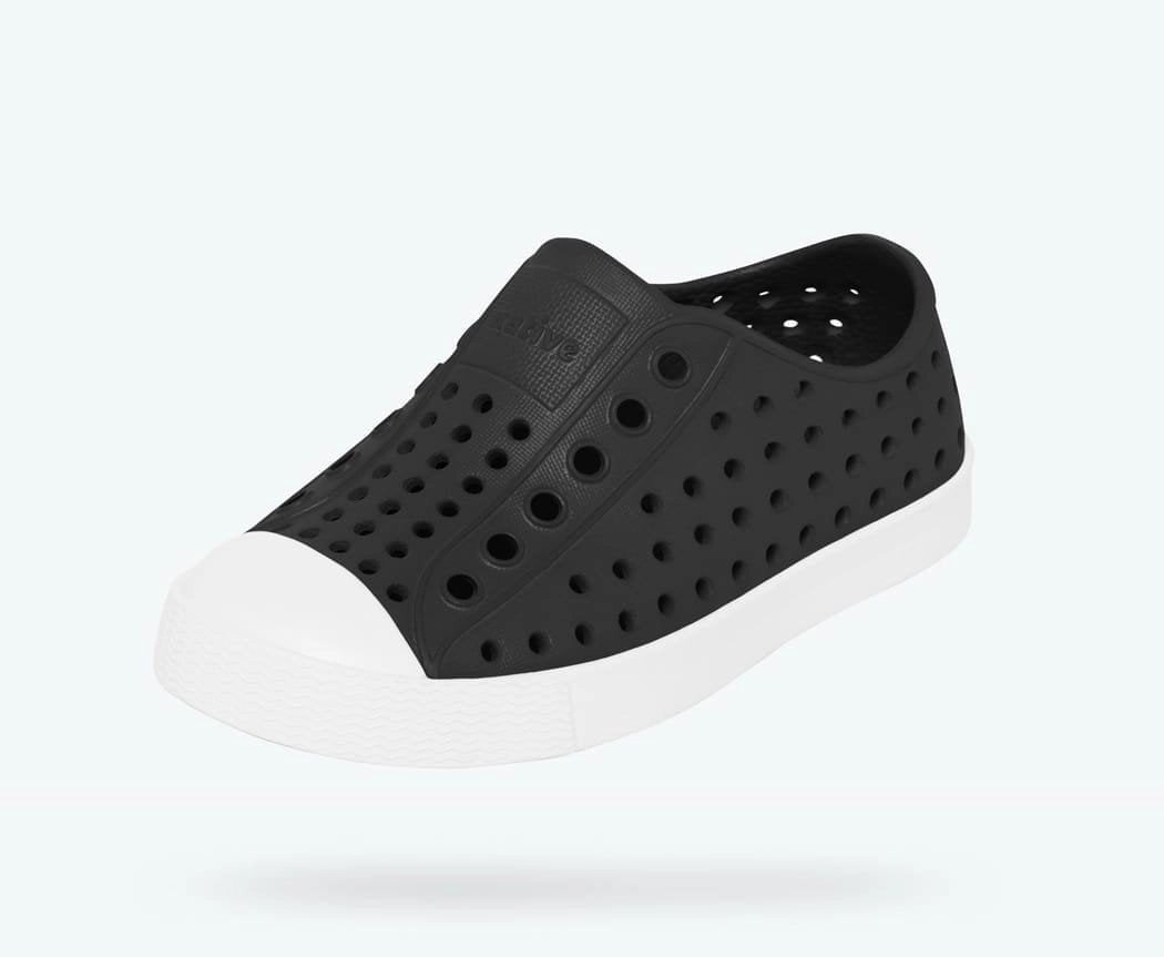 Native Shoes Jiffy Black/Shell White Youth Jefferson Shoe
