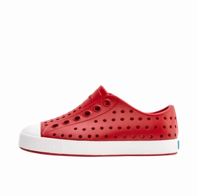 Native Shoes Ruby Red/Shell White Children's Jefferson Shoe