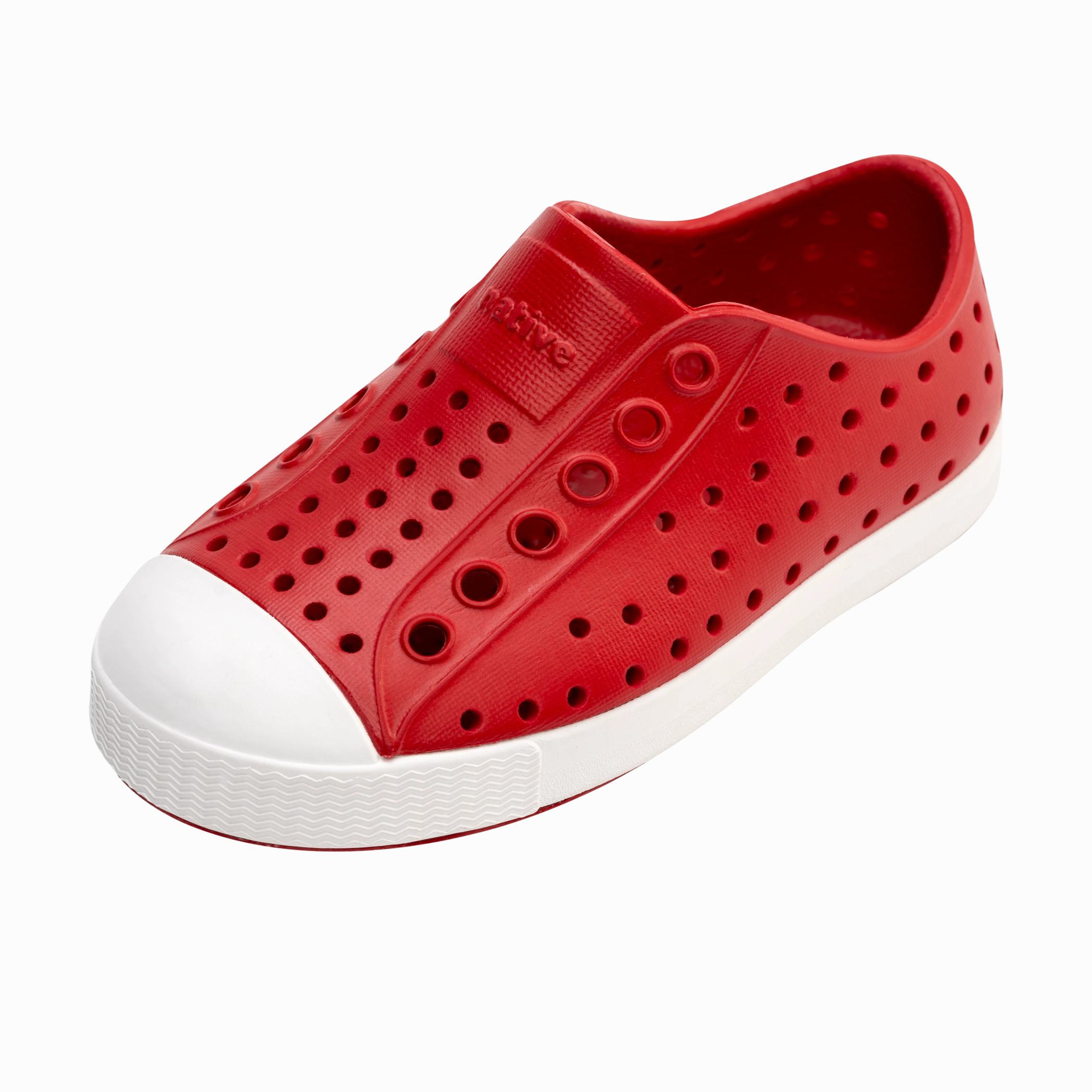 Native Shoes Ruby Red/Shell White Children's Jefferson Shoe