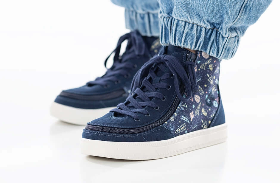Navy Space BILLY Classic Lace High Tops