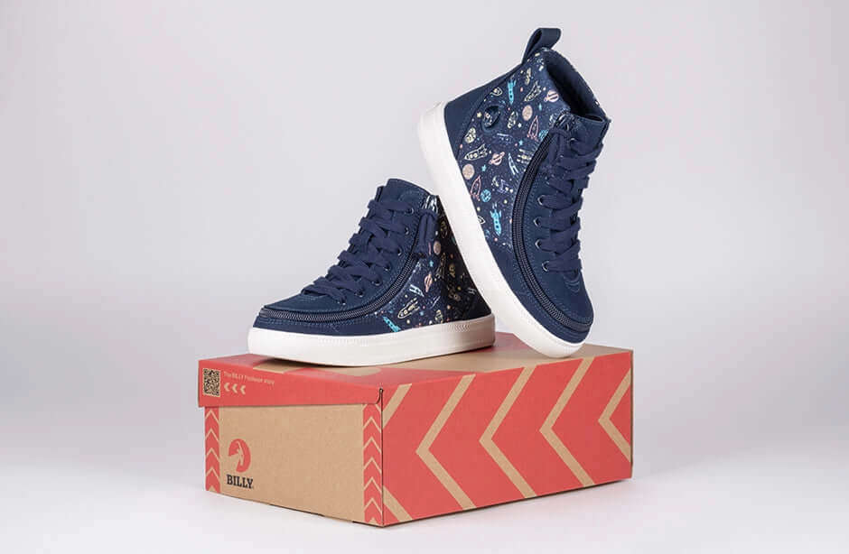 Navy Space BILLY Classic Lace High Tops