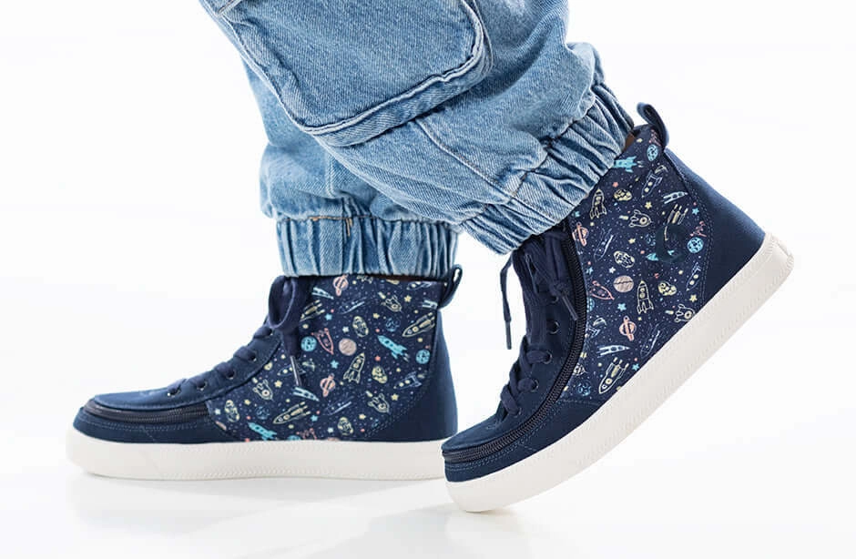 Navy Space BILLY Classic Lace High Tops