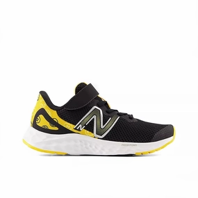 New Balance Black Arishi v4 Bungee Lace Childrens Sneaker