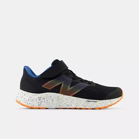 New Balance Black/Blue Agate/Blaze Orange Arishi v4 Bungee Lace Childrens Sneaker