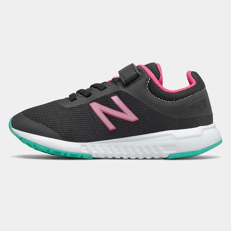 New Balance Black/Pink Lemonade/Summer Jade 455v2 Childrens Sneaker